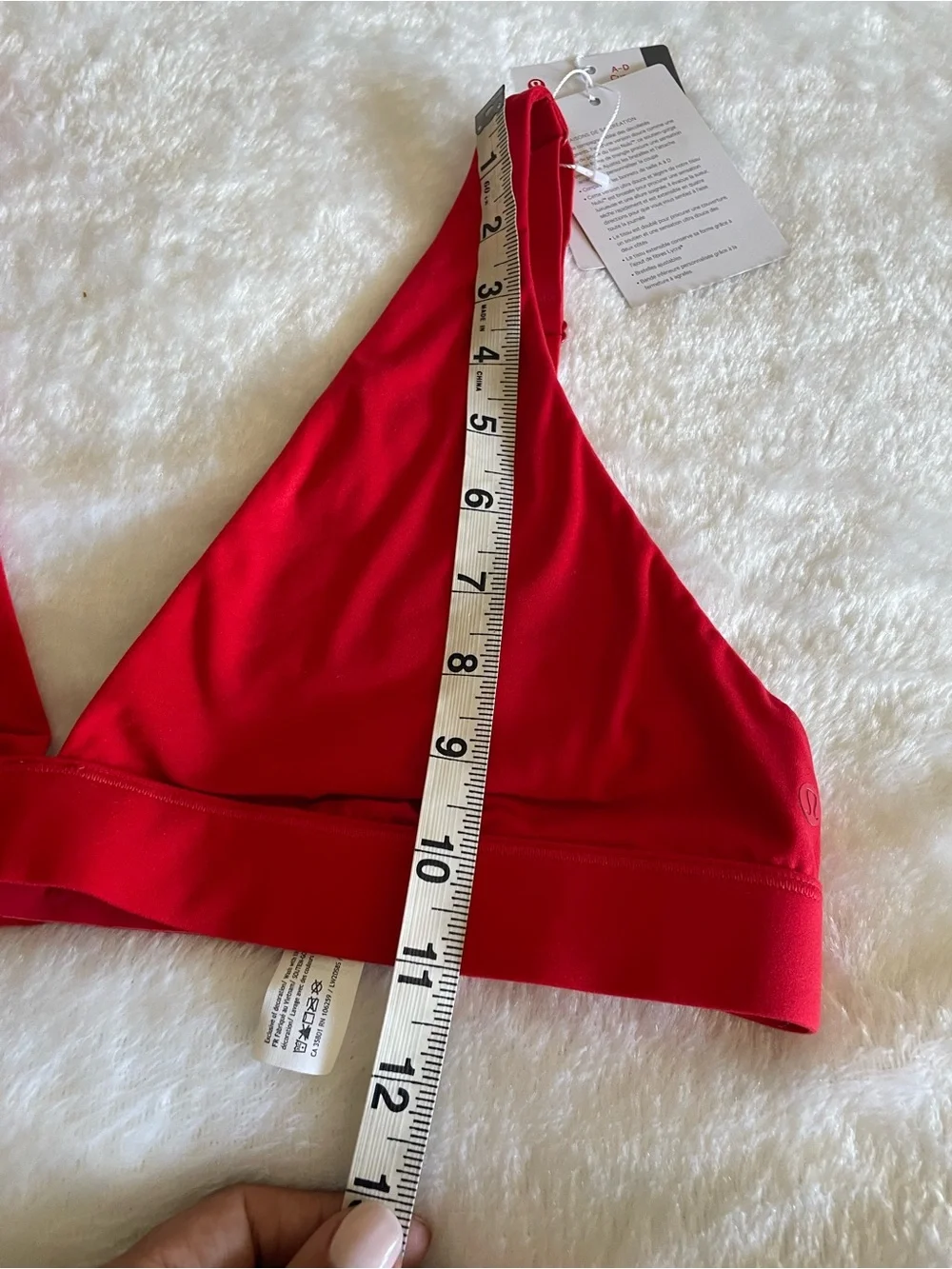 lululemon athletica Red V-Neck Bralette